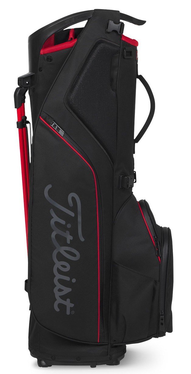 Titleist Hybrid 14 StaDry stand bag, black/black/red