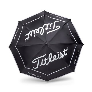 Titleist Tour Double Canopy Umbrella, black/white