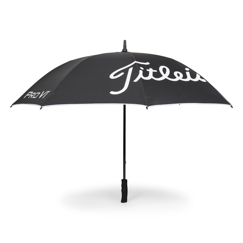 Titleist Tour Lightweight UV Umbrella, black/white