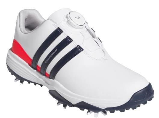 Adidas Tour360 24 Boa junior golf shoes, white