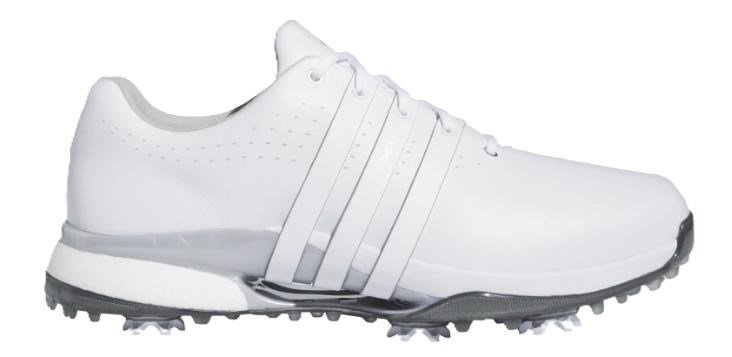 Adidas Tour360 24 Wide mens golf shoes, cloud white/silver metallic