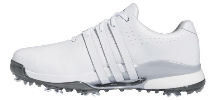Adidas Tour360 24 Wide mens golf shoes, cloud white/silver metallic