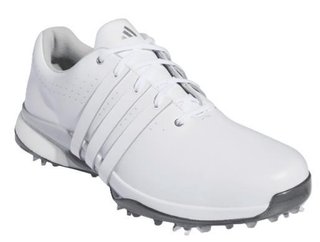 Adidas Tour360 24 Wide mens golf shoes, cloud white/silver metallic