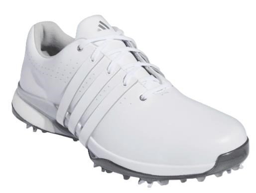 Adidas Tour360 24 Wide mens golf shoes, cloud white/silver metallic