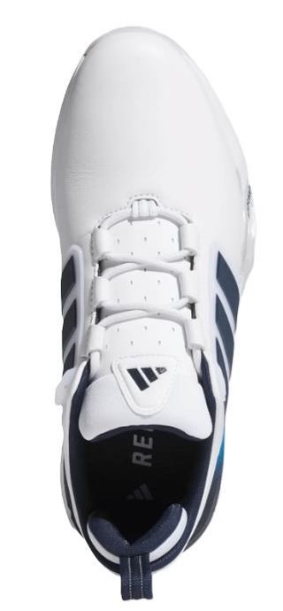 Adidas Adipower 26 Spikeless mens golf shoes, cloud white/collegiate navy/lucid orange