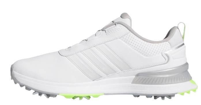 Adidas R2C Boa mens golf shoes, white/silver/lucid lemon