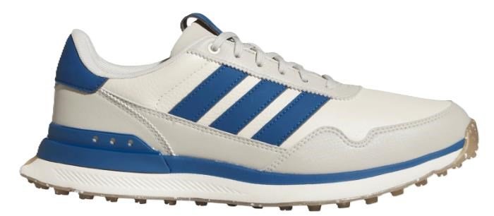 Adidas S2G 26 Leather Spikeless mens golf shoes, chalk white/dusky petrol/beige