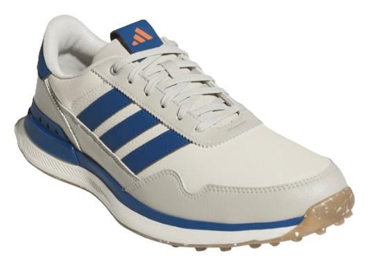 Adidas S2G 26 Leather Spikeless mens golf shoes, chalk white/dusky petrol/beige