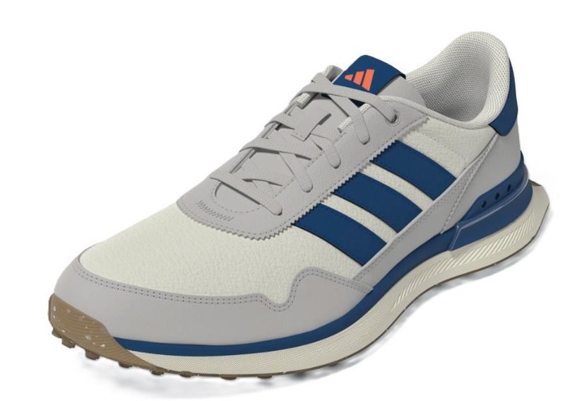 Adidas S2G 26 Leather Spikeless mens golf shoes, chalk white/dusky petrol/beige