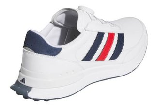 Adidas S2G 26 Boa mens golf shoes, cloud white/collegiate navy/better scarlet