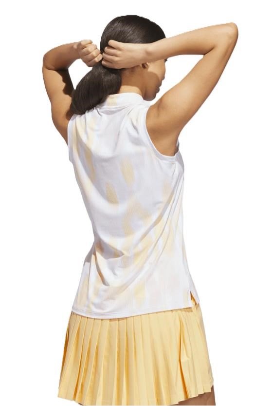 Adidas Ultimate365 Tour Printed Sleeveless women's polo, seicta