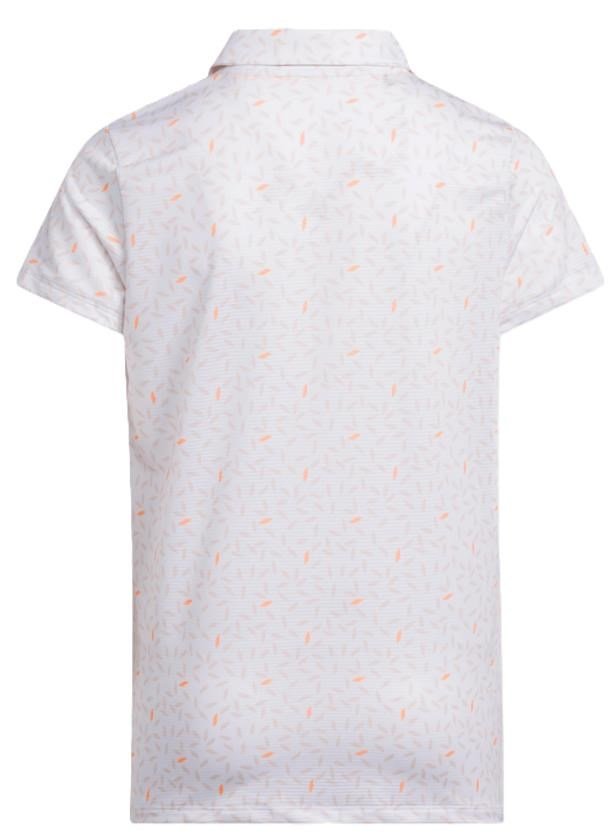 Adidas Print junior polo, white