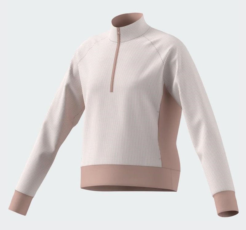 Adidas Textured Layer junior sweatshirt, blush pink