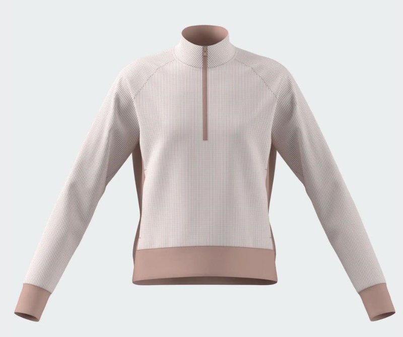 Adidas Textured Layer junior sweatshirt, blush pink