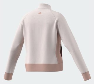 Adidas Textured Layer junior sweatshirt, blush pink