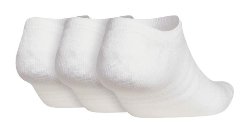 Adidas No Show men's socks (3 Pairs), white