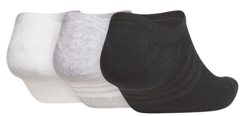 Adidas Performance No Show men's socks (3 Pairs), white/grey/black