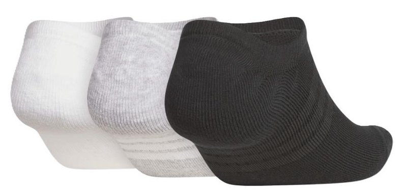 Adidas Performance No Show men's socks (3 Pairs), white/grey/black