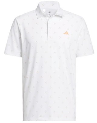 Adidas Ultimate365 Essence Print men's polo, white