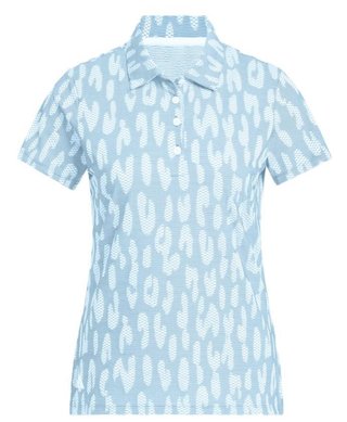 Adidas Ultimate365 Jacquard women's polo, blue/white