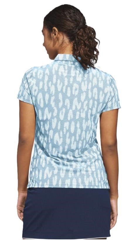 Adidas Ultimate365 Jacquard women's polo, blue/white