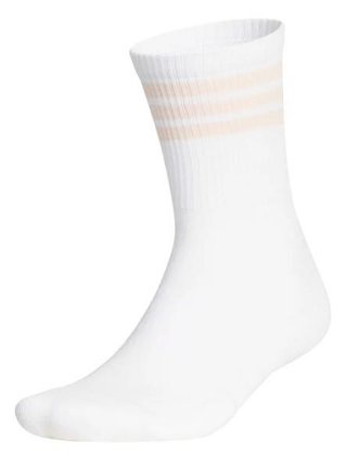 Adidas Half Crew 3-Stripes unisex socks (1 Pair), white/blush pink