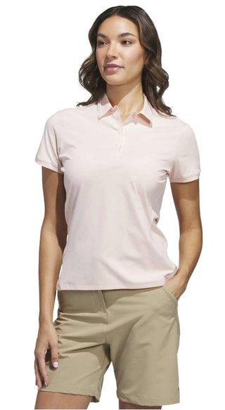 Adidas Ultimate365 Tour Twistknit women's polo, blush pink