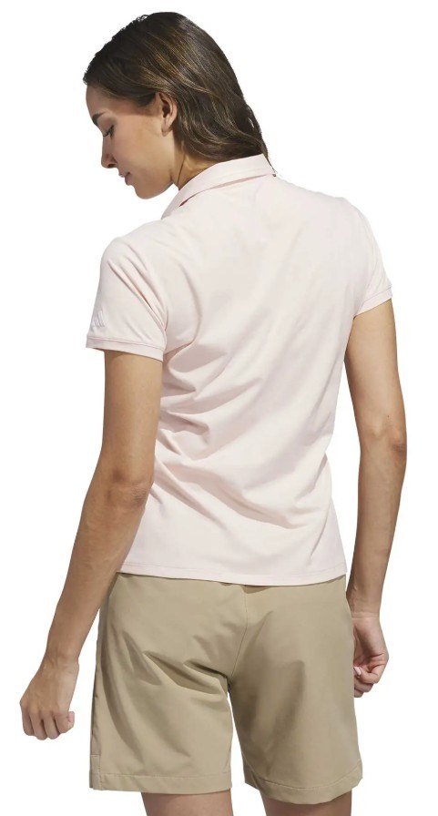 Adidas Ultimate365 Tour Twistknit women's polo, blush pink