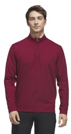 Adidas Ultimate365 Classic Quarter-Zip men's sweatshirt, burgundy