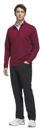 Adidas Ultimate365 Classic Quarter-Zip men's sweatshirt, burgundy