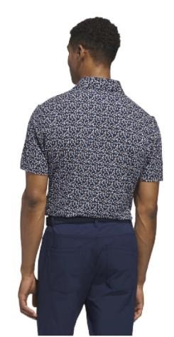 Adidas Ultimate+ Print men's polo, navy/white