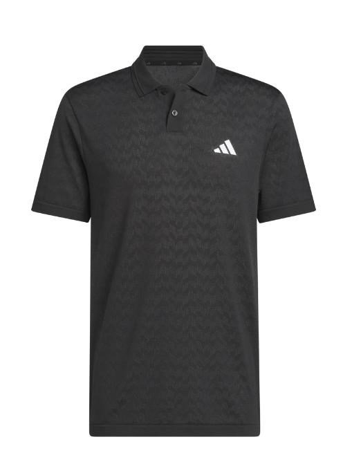 Adidas Tour Seamless men's polo, black/carbon