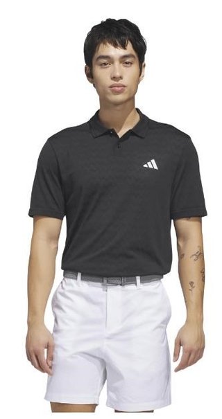 Adidas Tour Seamless men's polo, black/carbon