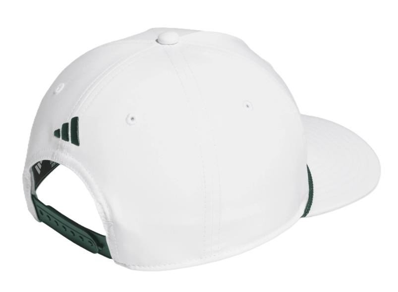 Adidas Tour 5-panel men's golf cap, white/green