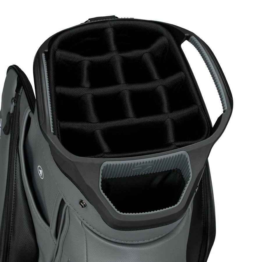 TaylorMade Deluxe cart bag, black/gray