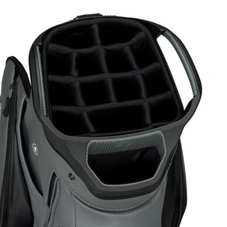 TaylorMade Deluxe cart bag, black/gray