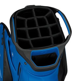 TaylorMade Deluxe cart bag, black/blue
