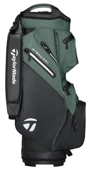 TaylorMade Storm Dry cart bag, black/dark sage