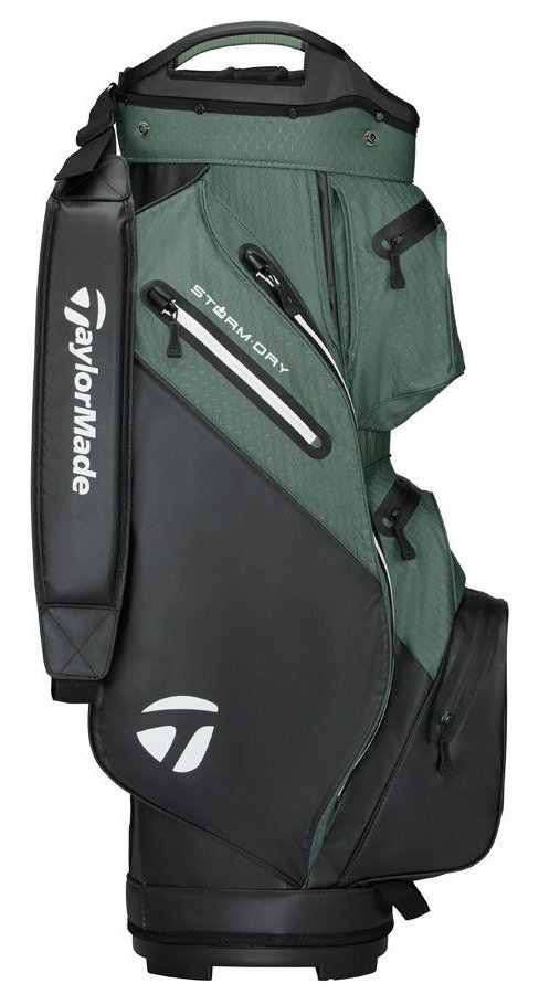 TaylorMade Storm Dry cart bag, black/dark sage