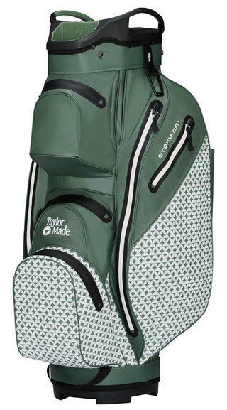 TaylorMade Storm Dry cart bag, heritage icon dark sage