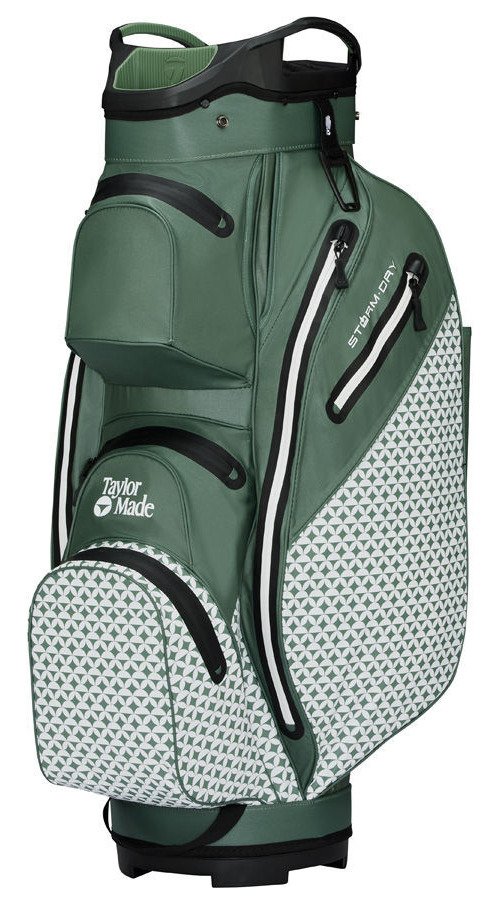 TaylorMade Storm Dry cart bag, heritage icon dark sage