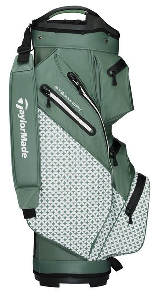 TaylorMade Storm Dry cart bag, heritage icon dark sage