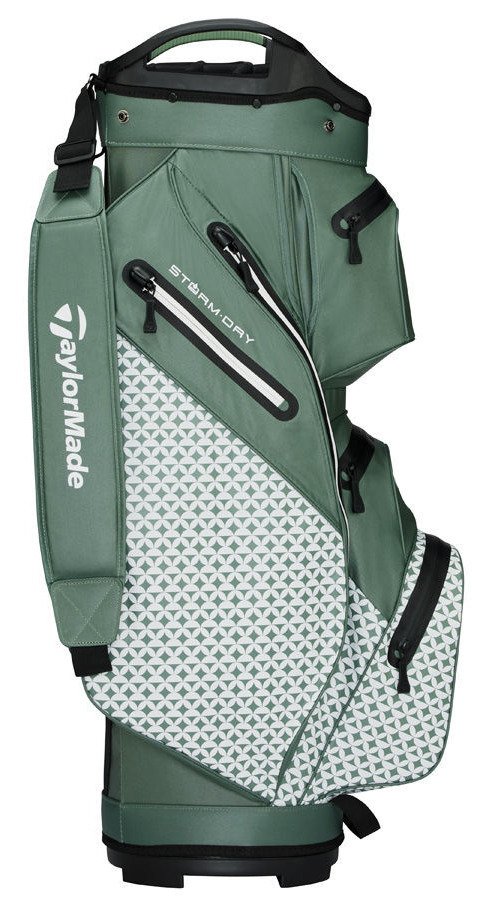 TaylorMade Storm Dry cart bag, heritage icon dark sage