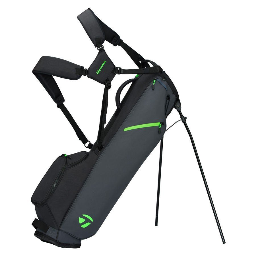 TaylorMade FlexTech Carry stand bag, grey/black/neon green