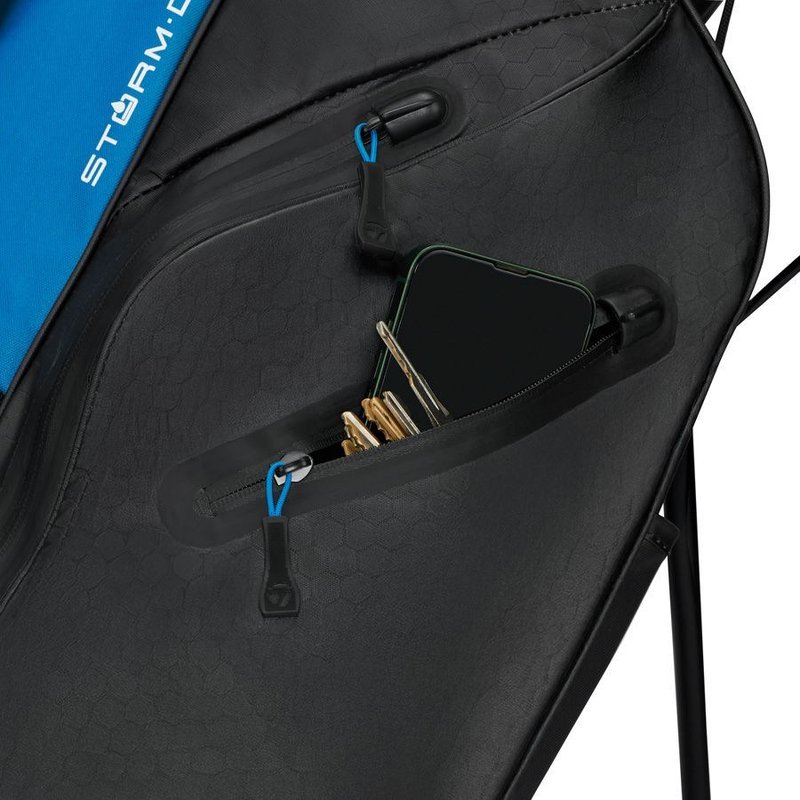 TaylorMade Storm-Dry Waterproof stand bag, black/blue