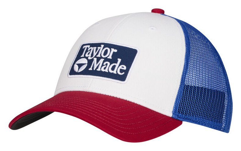 TaylorMade Radar Legacy Trucker men's cap, red/white/blue
