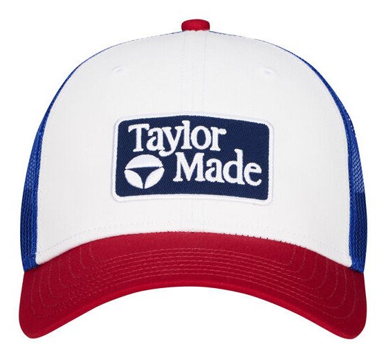 TaylorMade Radar Legacy Trucker men's cap, red/white/blue
