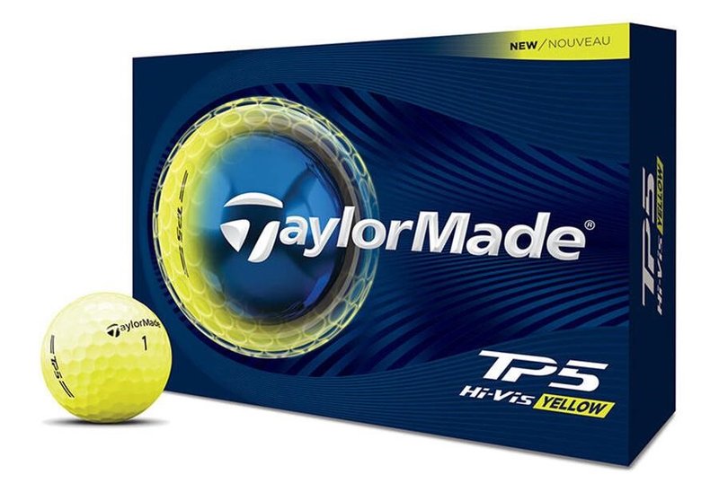TaylorMade TP5 2026 golf balls, yellow