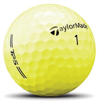 TaylorMade TP5 2026 golf balls, yellow