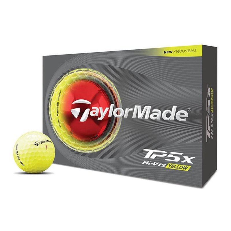 TaylorMade TP5x golf balls 2026, yellow